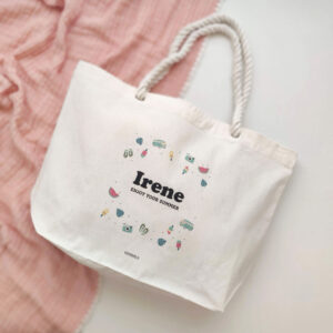 BOLSO PLAYA SUMMER PERSONALIZADO SOBRE PAREO