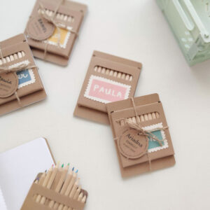 PACK COLORES Y MINILIBRETA PERSONALIZADOS TIPOGRAFIA 1 Y 6