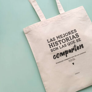 TOTE BAG BODA HISTORIAS COMPARTIDAS CASTELLANO