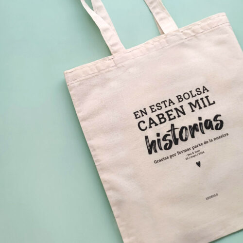 TOTE BAG BODA MIL HISTORIAS CASTELLANO