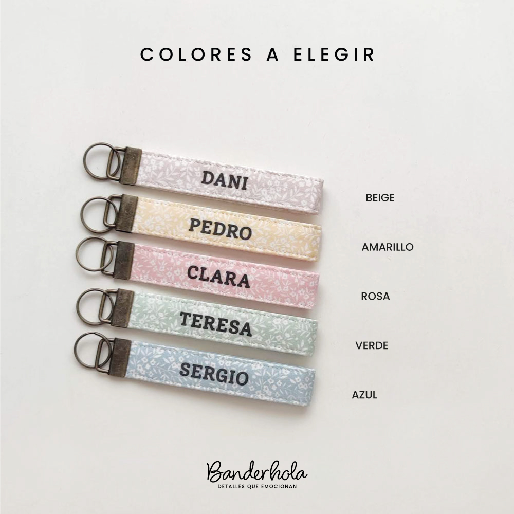 LLAVERO MARCASITIOS FLOWERS COLORES A ELEGIR
