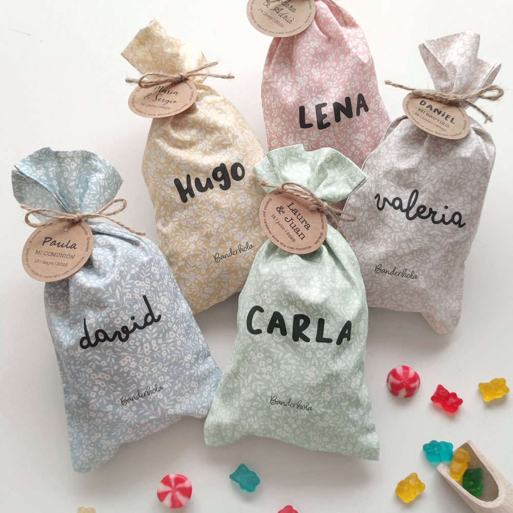 BOLSITAS PERSONALIZADAS PARA CHUCHES VISTA GENERAL