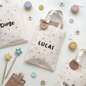 BOLSITAS PARA DETALLES DOTS MODELO CONFETI TIPOGRAFIA 2